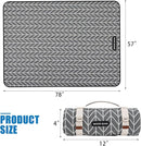 Picnic Blankets Outdoor Extra Large - Waterproof Picnic Blanket with Carry Strap | Machine Washable Picnic Mat with Sandproof Backing for Park , Grass, Camping, Hiking, Concerts (Graphite Grey) by TinyTreasures Baby Boutique
