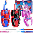 Vvinca Spider Walkie Talkies for Kids Toys Ages 3 4 5 6 7 8 9 10 Boys Girls 3 Pack Superhero Toys Lanyard Long Range Clear Sound Outdoor Game Camping Gear Spy Gadgets & Easter Christmas Birthday Gifts by TinyTreasures Baby Boutique