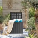 JUMMICO 31 Gallon Resin Deck Box Waterproof Indoor Outdoor Storage Boxes for Patio Furniture Cushions and Garden Tools (Gray) by CozyNest Decor