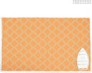 Encasa XO Ironing Mat/Pad (Large 48"x28") with 3mm Padding & Silicone Iron Rest for Steam Pressing on Tabletop or Bed - Heat Resistant, Portable, Quilting & Travel Blanket - Peach Tiles by CozyNest Decor