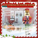 61Inch Nutcracker Christmas Decor Outdoor with LEDs 5 Feet Lighted Large Nutcracker Lighted Christmas Decorations Outdoor with Stakes & Zip Ties for Xmas Yard, Porch, Lawn by CozyNest Decor