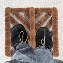 NINAMAR Natural Coir Boot Scraper Door Mat - 13 x 12 inch - 2 Pack by CozyNest Decor