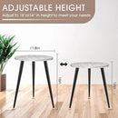 Plant Stand Indoor, Mid Century Wood Plant Stand Grey Plant Table for Flower Pots, Heavy Duty Metal Tall Plant Holder, Modern Home Decor Small Round Side End Table (11.8"x16") by GreenHaven Gardens