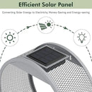 Grand patio Outdoor Circular LED Solar Hanging Wall Sconce Planter, with Dusk to Dawn Sensor Decor Wall Lighting for Garage Doorway Patio Yard, Cement Grey (S-Round) by GreenHaven Gardens