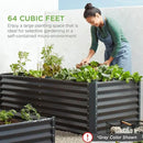 Best Choice Products 8x4x2ft Outdoor Metal Raised Garden Bed, Deep Root Planter Box for Vegetables, Flowers, Herbs, and Succulents w/ 478 Gallon Capacity - Beige by GreenHaven Gardens