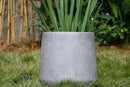 Kante 15.3" Dia Round Concrete Planter, Outdoor Indoor Large Plant Pots Containers with Drainage Hole and Rubber Plug for Home Garden Patio, Natural Concrete by GreenHaven Gardens