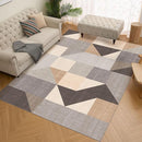HOMFINE Washable Modern Area Rug - Geometric Style 6x9 Rugs for Living Room, Bedroom, Machine Washable Rug Soft Non Slip Non Shedding Area Rug - Grey Brown, 6'x9' by TinyTreasures Baby Boutique