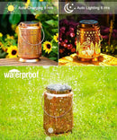 Nacome Flamingo Solar Lantern for Garden Decor: Waterproof Hanging Metal Decoration with LED Lights for Yard Lawn Porch Patio Landscape Pathway – Birthday Gifts for Mom Grandma Women by GreenHaven Gardens