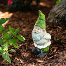 Alpine Corporation 12" Tall Traditional Outdoor Garden Gnome Yard Statue Decoration by CozyNest Decor