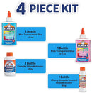 Elmer’s Neon Sky Slime Kit, Slime Supplies Include Transparent Color Liquid Glue, Crunchy Slime Activator, Cherry Limeade Slime Activator, 4 Count by TinyTreasures Baby Boutique