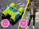 Binoculars for Kids, Girls or Boys Real Kids Binoculars in Vibrant Green Blue - Includes Sticker Book with 40 Bird Species - Small Toys for Toddlers by TinyTreasures Baby Boutique