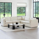 CHITA Oversized Corner Modular Sectional Fabric Sofa Set, FSC Certified Extra Large 5 seat V Shaped Corner Sectional Cloud Couch for Living Room, 106 inch Width,4 Seat and 1 Middle Corner, Linen by CozyNest Decor