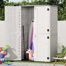 Outdoor Storage Cabinet Waterproof,Resin Vertical Storage Shed Lockable, 66 Cubic Feet Outdoor Storage Box for Garden/Backyard/Home/Pool by GreenHaven Gardens
