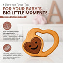 Baby Essentials – Wooden Teething Toy for 3–6 Months | Natural Baby Rattle | Safe Toys for Newborns by TinyTreasures Baby Boutique