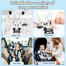 Car Seat Toy,Stroller Toys,Car Seat Toys for Babies 0-6 months Boy Girl,Spiral Hanging Stroller Black and White High Contrast Sensory Toy Newborn Plush Activity Toys Thank You Gifts for 0 3 6 9 Months by TinyTreasures Baby Boutique