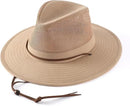 Home Prefer Cotton Summer Fedora Hat Wide Brim Sun Hats for Men Women UPF 50+ Sun Protection Cap for Fishing Hiking by GreenHaven Gardens