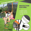 14FT 12FT 10FT 16FT Trampoline with Safety Enclosure, Anti-Rust Coating – ASTM Certified, Heavy-Duty Outdoor Trampoline with Ladder – for Kids & Adults by TinyTreasures Baby Boutique
