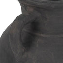 Sagebrook Home Black Boho Terracotta Vase - Amphora-Style Decorative Flower Holder for Home, Office & Living Room - 9" Black by GreenHaven Gardens