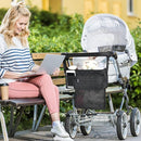 Momcozy Universal Stroller Organizer with Insulated Cup Holder Detachable Phone Bag & Shoulder Strap, Fits for Stroller like Uppababy, Baby Jogger, Britax, BOB, Umbrella and Pet Stroller by TinyTreasures Baby Boutique