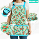 Garden Tools Set WANCHI 10 Piece Heavy Duty Floral Garden Tool Set Gardening Gifts for Women Men Birthday Rust-Proof Aluminum Garden Hand Tools Gardening Kit with Tote Bag Apron Glove by GreenHaven Gardens