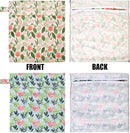 2pcs Cloth Diaper Wet Dry Bags, Waterproof Reusable Wet Bag with 2 Zipper Pockets & Handle, Washable Laundry Bags for Baby Adult Clothes Travel Beach Pool Daycare Yoga Gym Exercise Swimsuits, by TinyTreasures Baby Boutique