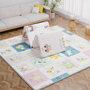 59x59 Baby Play Mat, Foldable Baby Mat for Floor Tummy Time and Crawling, Waterproof & Anti-Slip Reversible Portable for Toddler Infant by TinyTreasures Baby Boutique
