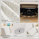 Power Recliner Chair Swivel Glider, Large Rocker Recliner w/USB Charging Port, Boucle Upholstered Swivel Rocker Glider Recliner for Nursery,Bedroom,Living Room,Set of 2,Cream by CozyNest Decor