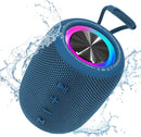 Portable Bluetooth Speaker, BT5.3 Wireless Speaker 20W Bass Diaphragms with Multi LED Light Dynamic Modes, IPX6 Waterproof 16H Playtime supports FM Mode, TF, USB for Home, Cycling, Outdoor, Beach by TinyTreasures Baby Boutique