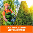 SENIX HTX2-M-0 X2 20 Volt Max* 18-Inch Battery Powered Cordless Hedge Trimmer with Brushless Motor, Double-Sided Dual Action Blades, 3/4" Cutting Capacity, Tool Only, Battery Not Included by GreenHaven Gardens