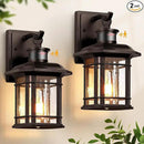 VIANIS Motion Lights for Outside, 2 Pack Dusk to Dawn Exterior Lighting Fixtures, Bronze Front Porch Light Lantern, Waterproof Outside Lights for House, Porch, Entryway, Oil Rubbed Bronze, Anti-Rust by GreenHaven Gardens