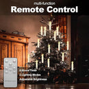 LED Christmas Candles, Flickering Clip on Candles for Christmas Tree, Battery Operated with Remote Timer, Warm White Light, Flameless Taper Candles for Home Christmas Decor, Set of 30 by GreenHaven Gardens