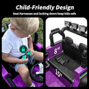 24V Kids Ride on Car, Kids Electric Vehicles Car Ride on Toy Truck for Toddlers w/Remote Control, 400W Motor - Purple by TinyTreasures Baby Boutique