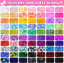 Funtopia 8mm Glass Beads Bracelet Making Kit, 1540pcs 70 Colors Crystal Beads for Jewelry Making, Round Glass Beads for Bracelets and DIY Crafts, Solid and Crackle Colors by TinyTreasures Baby Boutique
