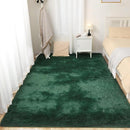 Fluffy Area Rug, 4x6 Green Rugs for Bedroom, Soft Plush Area Rugs for Living Room, Non-Slip Indoor Carpet for Nursery, Study Room, Playroom, Home Decor by TinyTreasures Baby Boutique