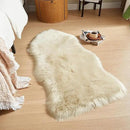 AMTOVO Faux Fur Rug, Beige Area Rug, Fluffy Sheepskin Rug, Fuzzy Ultra Soft 2 x 4 ft Shag Rugs for Bedroom Sofa Throw Cushion Room Decor, Sheepskin by CozyNest Decor