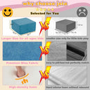 Jela Foam Blocks - Soft Play Equipment with 6 Luxury Miss Fabric Climbing Blocks for Toddlers, Babies & Kids - Lightweight Climb & Crawl Playset by TinyTreasures Baby Boutique
