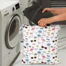 2pcs Travel Waterproof Laundry Bag, Cloth Diaper Wet Dry Bags with Handle & 2 Zipper Pockets, Reusable Washable Dirty Clothes Bag for Baby Adult Travelling Hanging, Bathing Beach Pool Daycare by TinyTreasures Baby Boutique