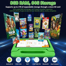 Tablet for Kids, 10.1 inch IPS HD Touchscreen Android 14 64 GB Storage, 8GB RAM, Octa Core Kids Tablet, Parental Controls, 12-hr Battery, WiFi, GPS - Green by TinyTreasures Baby Boutique