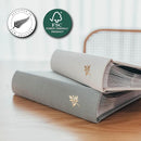 Elegant Linen Photo Album - 200 Acid-Free Pockets for 4x6 Pics - Perfect for Weddings & Gifts by TinyTreasures Baby Boutique