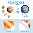 Solar System Wall Decals Glow in The Dark Stars 780 PCS, Glowing Planets Stickers for Ceiling, Nursery Wall Stickers for Bedroom, Kids Room Decorations (Blue) by TinyTreasures Baby Boutique