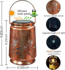 KY&BOSAM Solar Lanterns Outdoor Waterproof Hummingbird Garden Decor Birthday Gifts for Women Mom Grandma Hanging Solar Lights Outdoor Metal LED Lantern Outside for Yard Patio Backyard Porch Pathway by GreenHaven Gardens