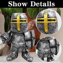 nezababy 8 pcs Knight Gnomes Guard Garden Statue Decoration Medieval Wee Crusader Battle Swordsman Fighting Outdoor Figurines Lawn Decor Resin (H) by GreenHaven Gardens