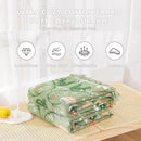 MSGKV Cotton Bed Blanket for Couch and Sofa Blankets for Living Room Bedroom Reversable Florals and Animals Throw 90"x98" Breathable Cozy Boho Blankets by CozyNest Decor