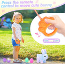 Plush Bunny Easter Toys for Kids,Interactive Bunny with Sounds,Can Walk and Wag Tail with Remote Control Leash,Easter Eggs with Surprise,Easter Birthday Gift for Toddlers by TinyTreasures Baby Boutique