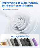 Waterdrop G3P800 Reverse Osmosis System, 800 GPD Fast Flow, NSF/ANSI 42 & 53 & 58 & 372 Certified, 3:1 Pure to Drain, Tankless Under Sink RO Water Filter System, LED Purifier, Smart Faucet by CozyNest Decor