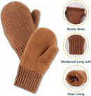 Basic Winter Baby Beanie Gloves Boys Girls Knitted Hat Pompom Kids Earflap Hats Warm Infant Toddler Beanie Mittens Set by TinyTreasures Baby Boutique