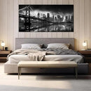 Brooklyn Bridge Wall Art Large City Wall Decor for Living Room Office Wall Decor 29 x 59 Inch by CozyNest Decor