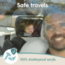 Onco Fixed Headrest Baby Car Mirror - Tesla-Compatible Car Mirror for Baby, 100% Shatterproof & Shake-Proof, Non-Slip with 360° Rotation, Newborn Must Haves by TinyTreasures Baby Boutique