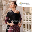 Boba Baby Wrap Carrier – Original Baby Sling Carrier for Newborns (7–35 lbs), Soft, Secure, Hands-Free & Ergonomic, Ideal for Comfortable Bonding, New Parents (Black) by TinyTreasures Baby Boutique