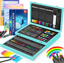 iBayam Art Supplies, 150-Pack Deluxe Wooden Art Set Crafts Drawing Painting Kit with 1 Coloring Book, 2 Sketch Pads, Creative Gift Box for Adults Artist Beginners Kids Girls Boys by TinyTreasures Baby Boutique